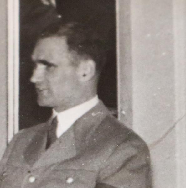 old photo - Rudolf Hess, Ernst Röhm as a guest at a banquet